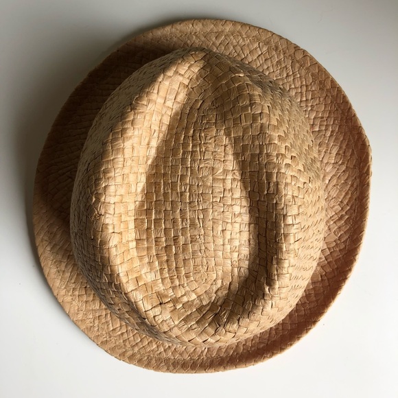 3/$30💚Smart Set tan paper straw fedora hat womens - Picture 6 of 9